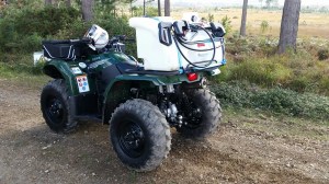 ATV Spraying rig setup
